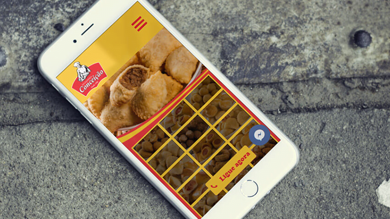 desenvolvimento de website da salgaderia conceição