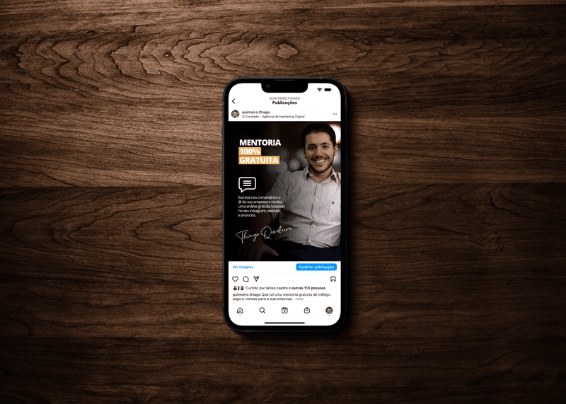 Como anunciar no Instagram Ads para promover a sua marca 7 exemplo de post no Instagram com botão de turbinar publicação