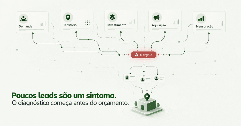 Por que sua franquia recebe poucos leads? Como descobrir o gargalo antes de aumentar o orçamento