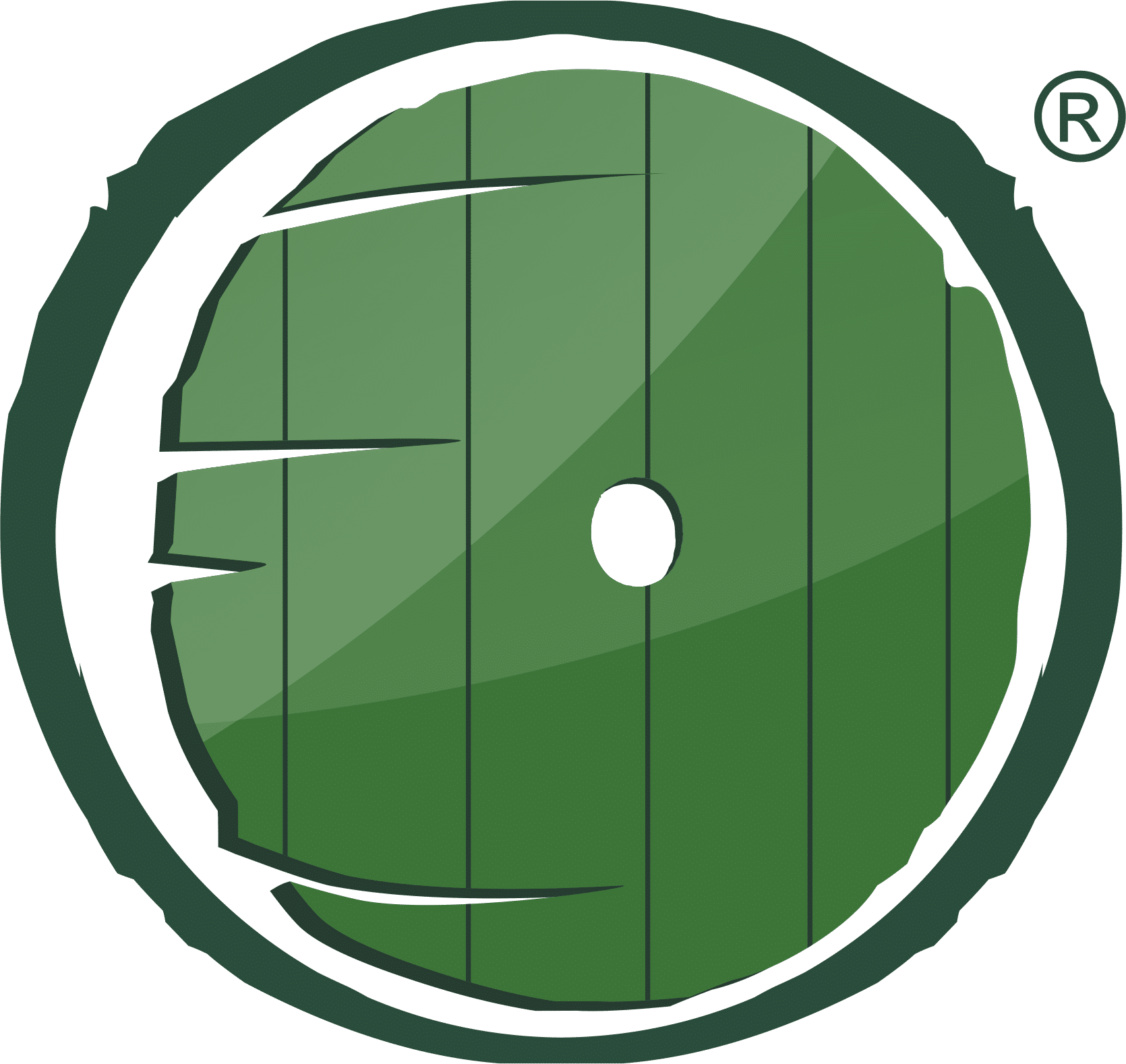 Símbolo da agência O Condado, com a porta verde que remete à toca de Bilbo Bolseiro